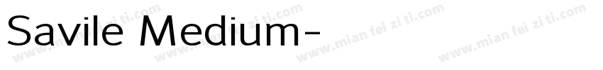 Savile Medium字体转换